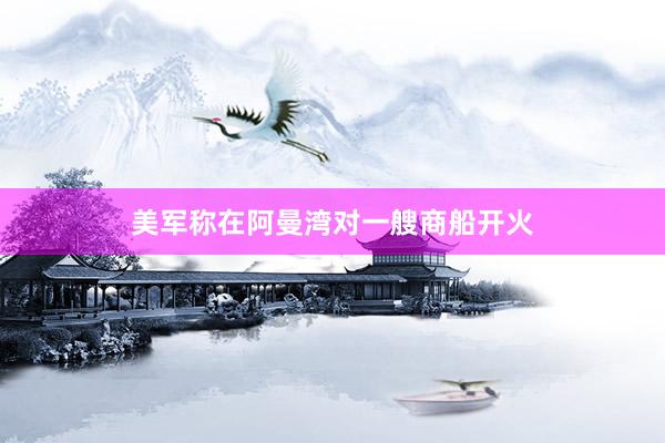 美军称在阿曼湾对一艘商船开火
