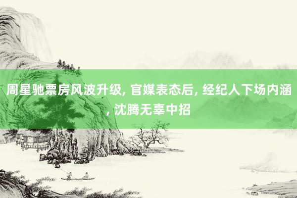 周星驰票房风波升级, 官媒表态后, 经纪人下场内涵, 沈腾无辜中招