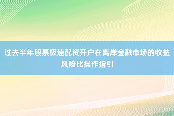 过去半年股票极速配资开户在离岸金融市场的收益风险比操作指引