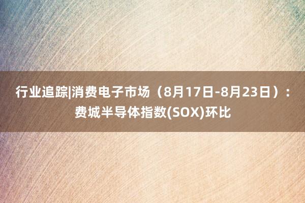 行业追踪|消费电子市场（8月17日-8月23日）：费城半导体指数(SOX)环比