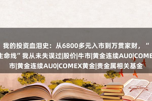 我的投资血泪史：从6800多元入市到万贯家财，“攻击线”我不行，“生命线”我从未失误过|股价|牛市|黄金连续AU0|COMEX黄金|贵金属相关基金