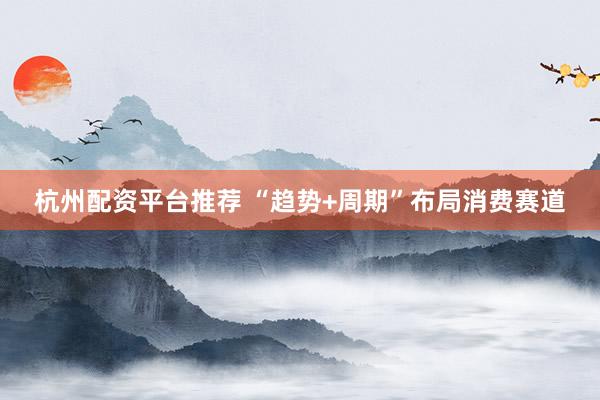 杭州配资平台推荐 “趋势+周期”布局消费赛道